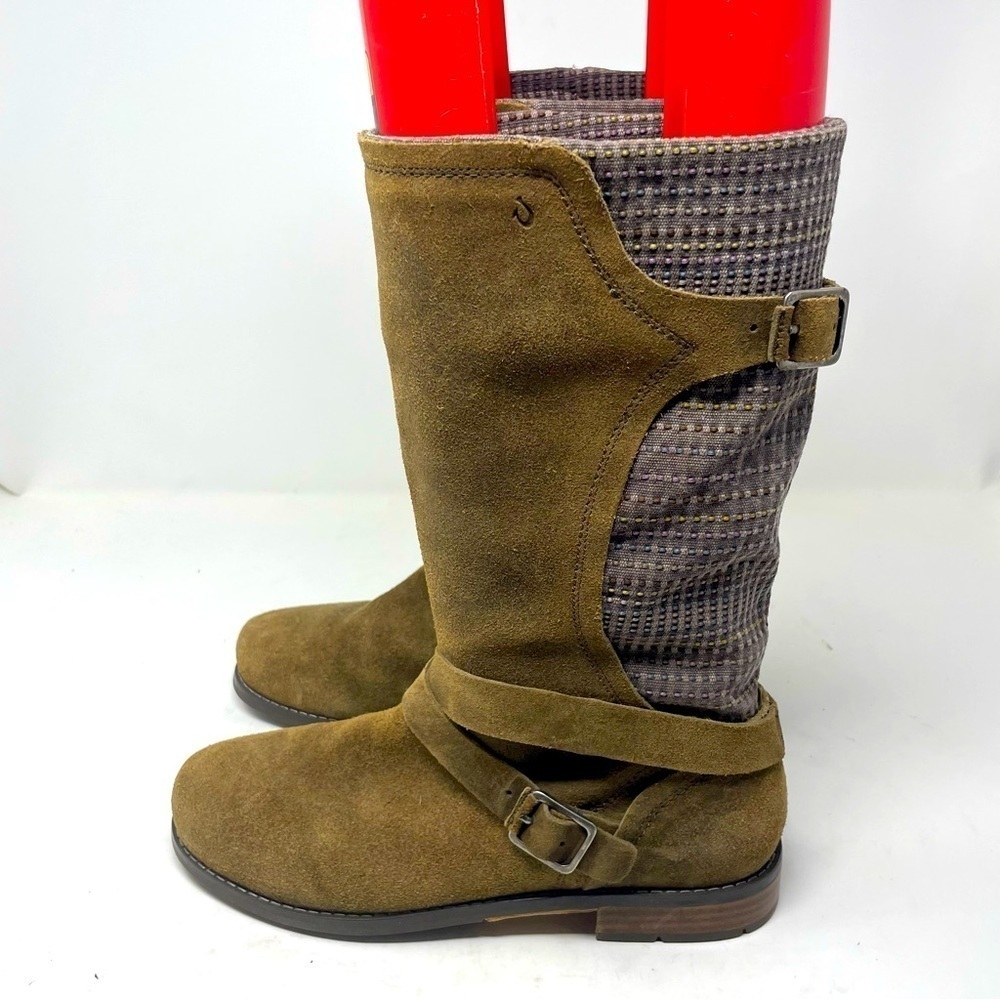 OLUKAI Pa’ia Textile/Suede Boots Mid Calf Harness Pull On Boots Style #233498560